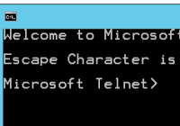 Microsoft Telnet